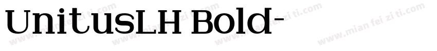UnitusLH Bold字体转换